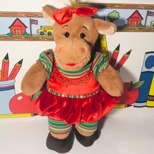 Build A Bear Holiday Holly Moose Plush